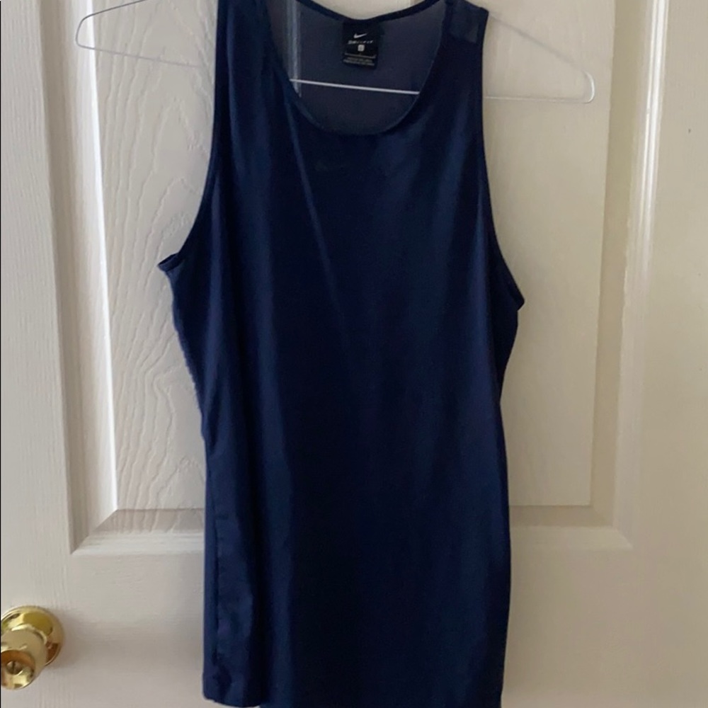 Navy Blue Nike Dry Fit Workout Top